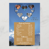 ハートシンプル写真コラージュonサンセット写真 プログラム (裏面)