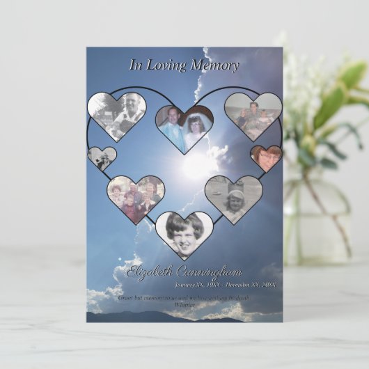 ハートシンプル写真コラージュonサンセット写真 プログラム (スタンド正面)