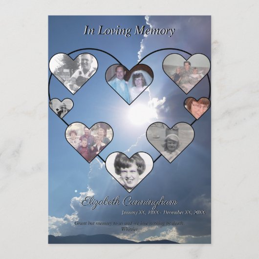 ハートシンプル写真コラージュonサンセット写真 プログラム (正面)