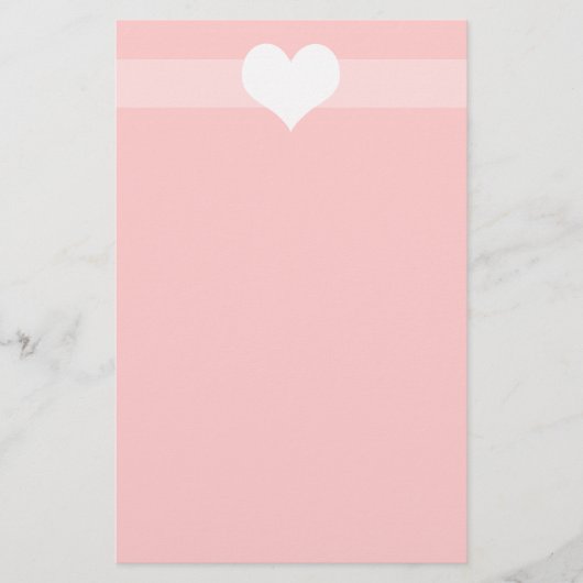ハートシンプル固定 便箋 (正面)