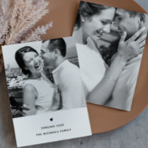 ハートシンプル白黒バレンタイン挨拶