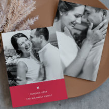 ハートシンプル赤バレンタインデー