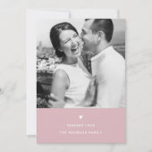 ハートシンプル赤面バレンタインデー シーズンカード (正面)