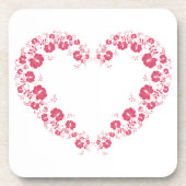 ハートシンボル懸命プラスチック塗装機 コースター (正面)