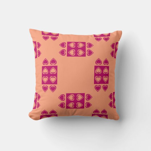 ハートシームレス抽象芸術 華美 クッション (正面)