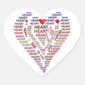 ハートシールにハートの単語 ハートシール (正面)