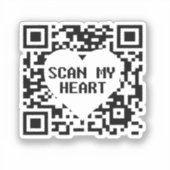 ハートシールのスキャン シール (正面)