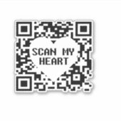 ハートシールのスキャン シール (正面)