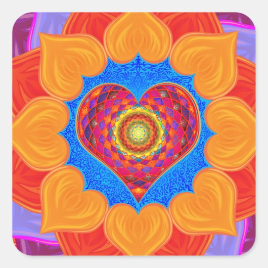 ハートシールを開く スクエアシール (正面)