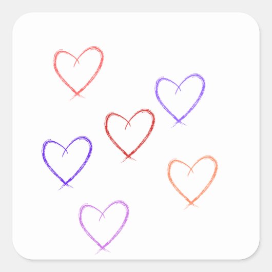 ハートシール スクエアシール (正面)