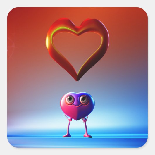 ハートシール スクエアシール (正面)