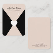 ハートジオメトリアーティザンイヤリングディスプレイカード コーリングカード (正面/裏面)