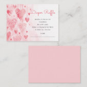 ハートスウィートアートベビーおむつラッフル エンクロージャーカード (正面/裏面)