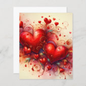 ハートスクラップブック紙 (正面/裏面)