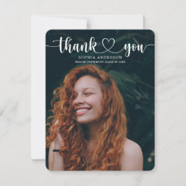 ハートスクリプトの卒業サンキューカード 招待状