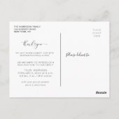 ハートスクリプトの誕生発表サンキューカード ポストカード (裏面)