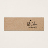 ハートスクリプトイヤリングジュエリークラフトディスプレイカード (正面)