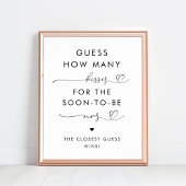 ハートスクリプトキス数ブライダルシャワー記号 ポスター