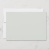 ハートスクリプトグリーナリーユーカリブライダルシャワー 招待状 (裏面)