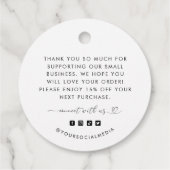 ハートスクリプトサンキューロゴビジネスつるラベル フェイバータグ (裏面)