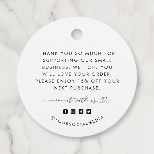 ハートスクリプトサンキューロゴビジネスつるラベル フェイバータグ (裏面)