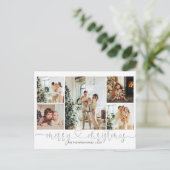 ハートスクリプトシルバーグレーメリークリスマス5写真 シーズンポストカード (スタンド正面)