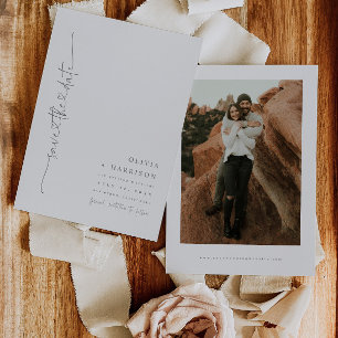 ハートスクリプトセーブ・ザ・デート案内フォトカード セーブザデート