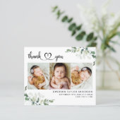 ハートスクリプトユーカリ新生児サンキューカード (スタンド正面)