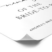 ハートスクリプト共有メモリブライダルシャワー記号 ポスター (角)