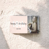 ハートスクリプト写真ハッピーバースデーバナー 横断幕