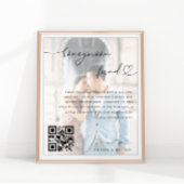 ハートスクリプト写真ハネムーンファンドエレガントな結婚式 ポスター