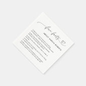 ハートスクリプト写真大学院卒業おもしろい事実 スタンダードカクテルナプキン (角)