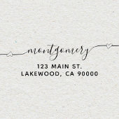 ハートスクリプト書道差出人住所 セルフインキングスタンプ