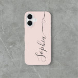 ハートスクリプト書道赤面ピンク iPhone 13ケース<br><div class="desc">かわいいモダンとスクリプトハート。</div>