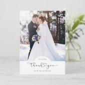 ハートスクリプト結婚の写真 サンキューカード (スタンド正面)