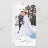 ハートスクリプト結婚の写真 サンキューカード (正面)