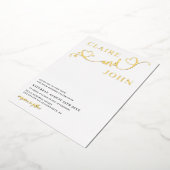 ハートスクリプト結婚式招待状 箔招待状 (回転した状態)