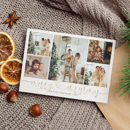 ハートスクリプト金ゴールドメリークリスマス5写真 シーズンカード