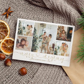 ハートスクリプト金ゴールドメリークリスマス5写真 シーズンカード