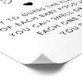 ハートスクリプト ベビーフードシャワーゲームを当てよう ポスター (角)