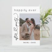 ハートスクリプト 私たちだけの結婚式 フォトウェディング レセプション 招待状 (スタンド正面)