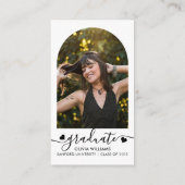 ハートスクリプトQRコード大学基金アーチフォトグラード エンクロージャーカード (裏面)