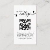 ハートスクリプトQRコード大学基金アーチフォトグラード エンクロージャーカード (正面)