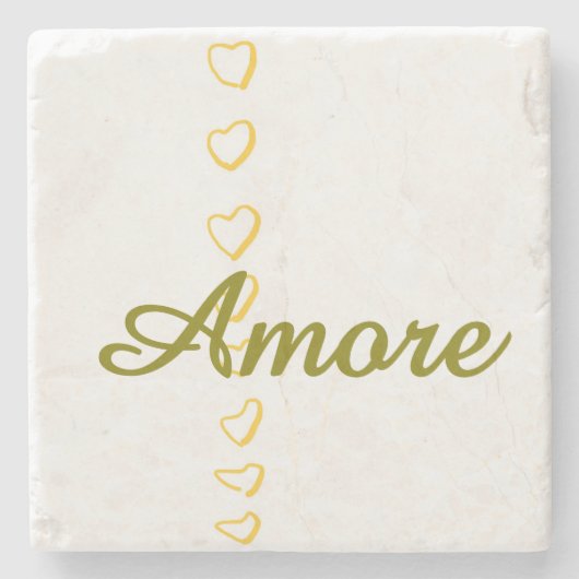 ハートスクロール ストーンコースター (正面)