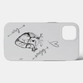 ハートスケッチ Case-Mate iPhoneケース (裏面 (横))