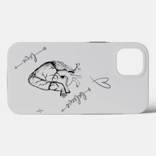 ハートスケッチ Case-Mate iPhoneケース (裏面 (横))