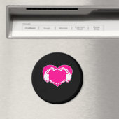 ハートスケルトンハンズゴシックバレンタインクラシック マグネット (インサイチュ (食洗機))