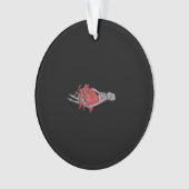 ハートスケルトンハンド オーナメント (正面)