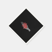 ハートスケルトンハンド スタンダードカクテルナプキン (角)