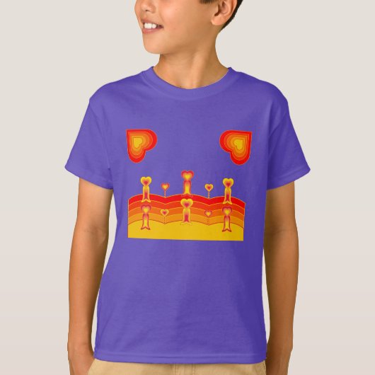 ハートスケープ キッズTシャツ Tシャツ (正面)